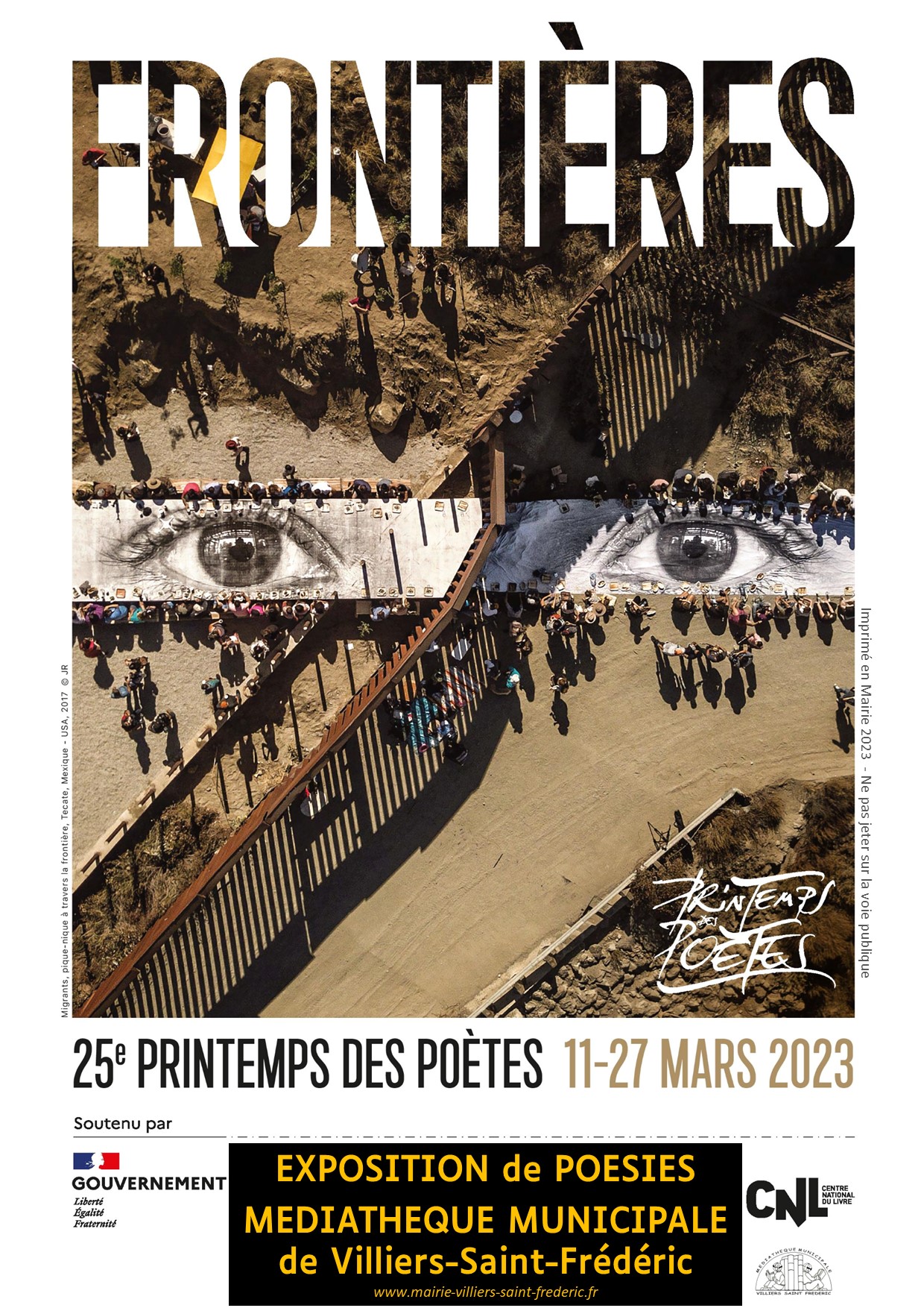 Affiche Printemps des Poètes 2023